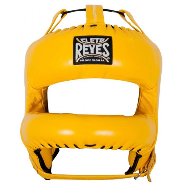 Protector de cabeza barra nylon 100% auténtica piel, amarillo
