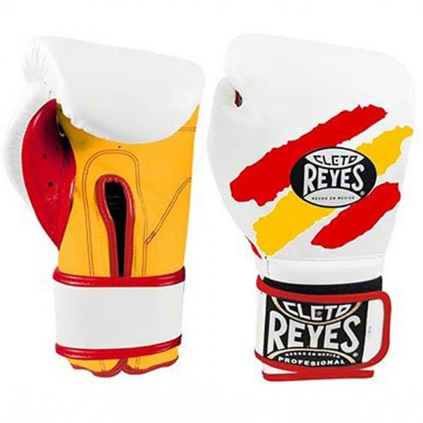 Guantes de entrenamiento 100% auténtica piel con velcro, edición España