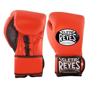 Guantes de entrenamiento de boxeo naranjas